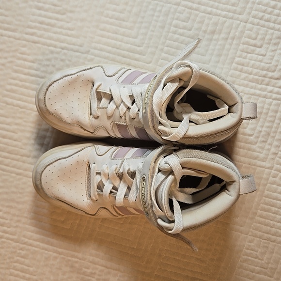 Adidas Womens Postmove Mid GW2906 White Basketball Shoes Sneakers, Size 8 - Picture 4 of 7